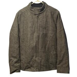Banana Republic wool blend full zip mock neck jacket size medium